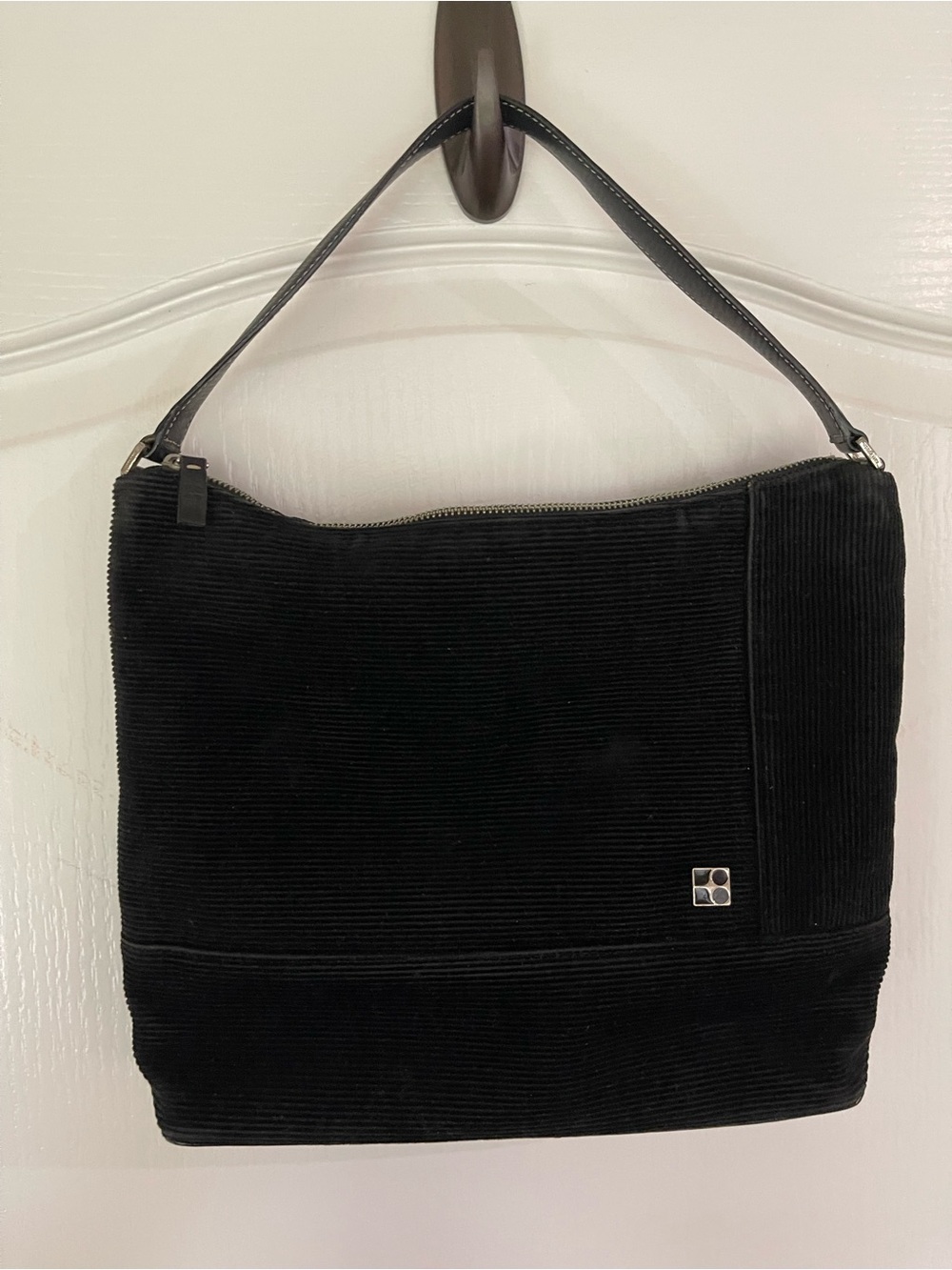 Kate Spade Black Corduroy Shoulder Bag/Purse
